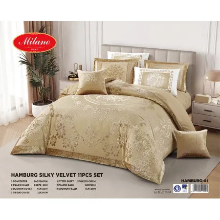 Comforter Hamburg Silky Velvet 11 Pcs Set 